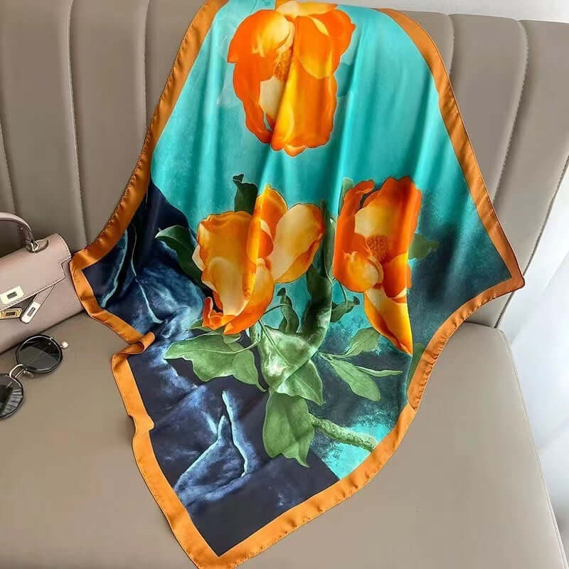 Women's Silk Scarf Sun-protective