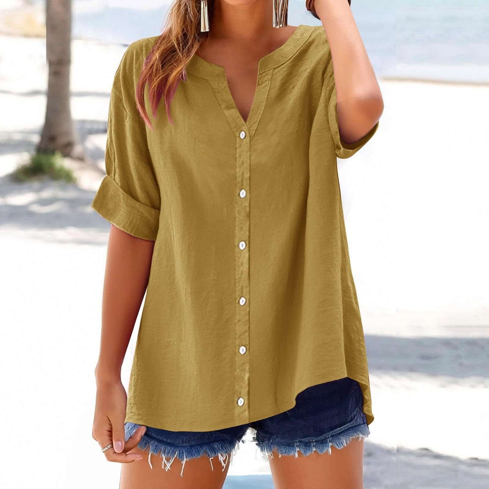 Women's European and American Fashion Versatile Top