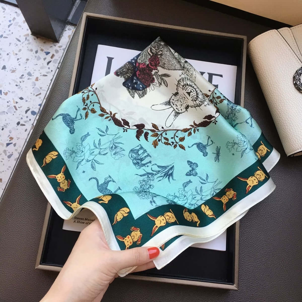 Women's Silk Scarf Sun-protective