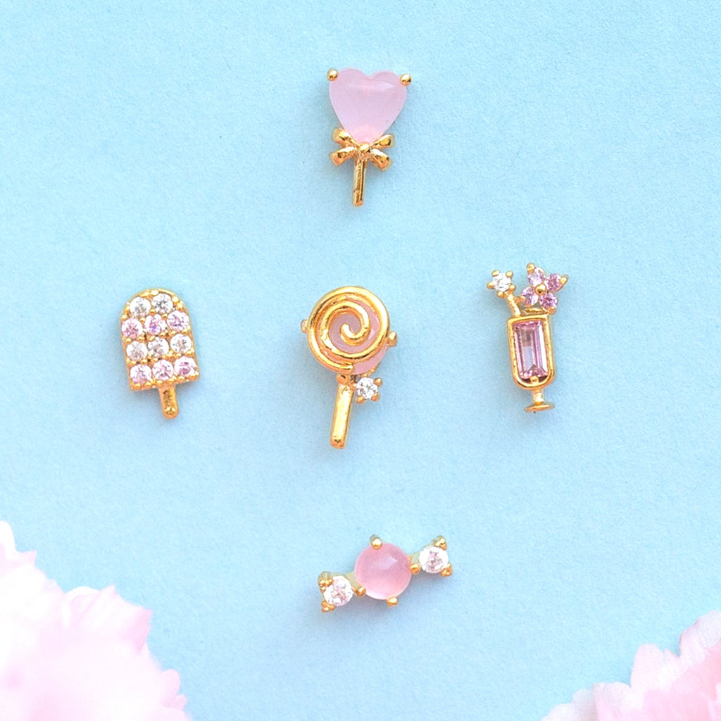Summer Ice Cream Earrings Set