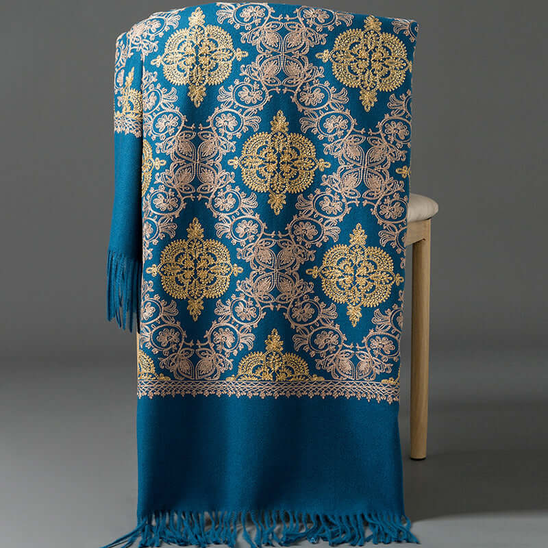 Women's Crown-Embroidered Versatile Scarf
