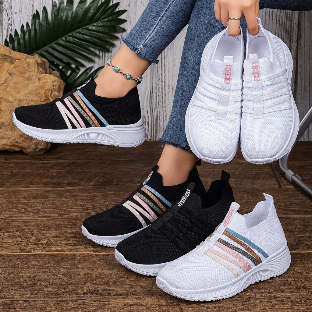 Women's Fly knit slip on shoes