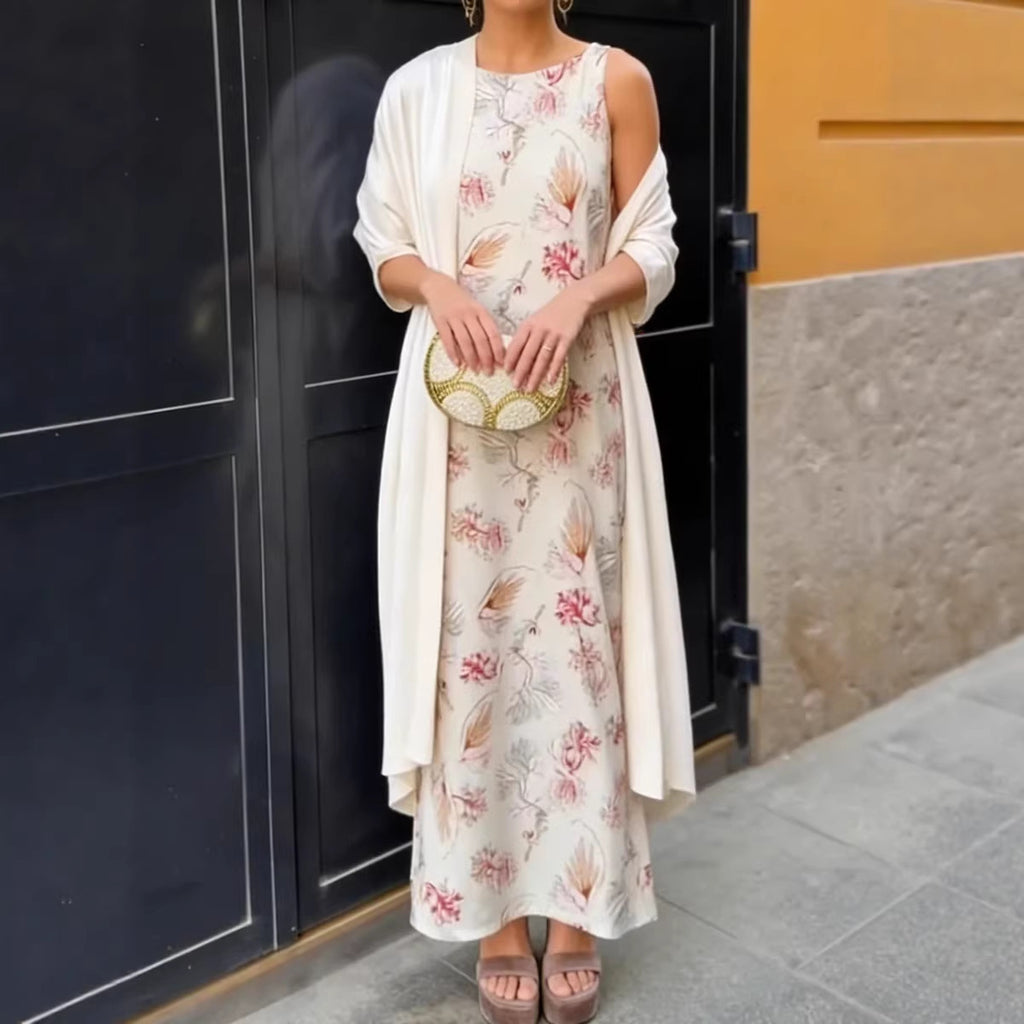 Women's Two-piece Set Short Sleeve Cardigan Dresses