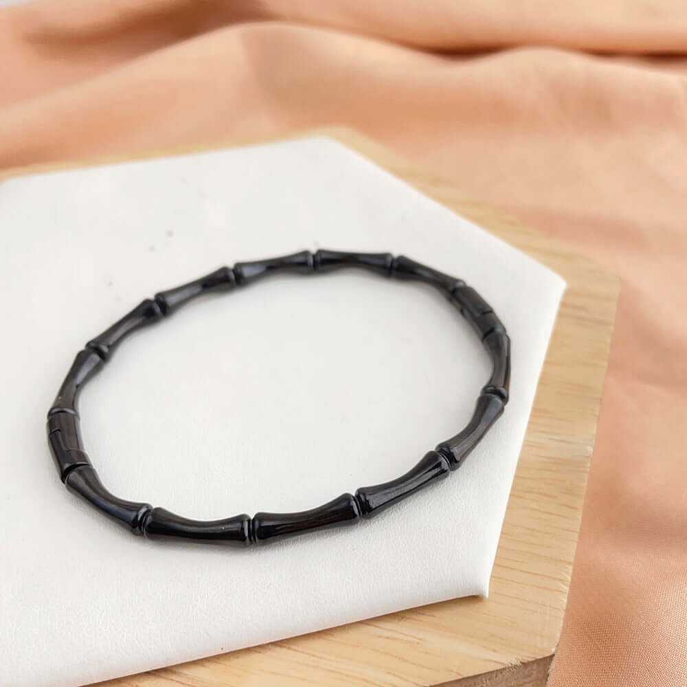 Titanium Steel Closed Bamboo-knot Bracelet