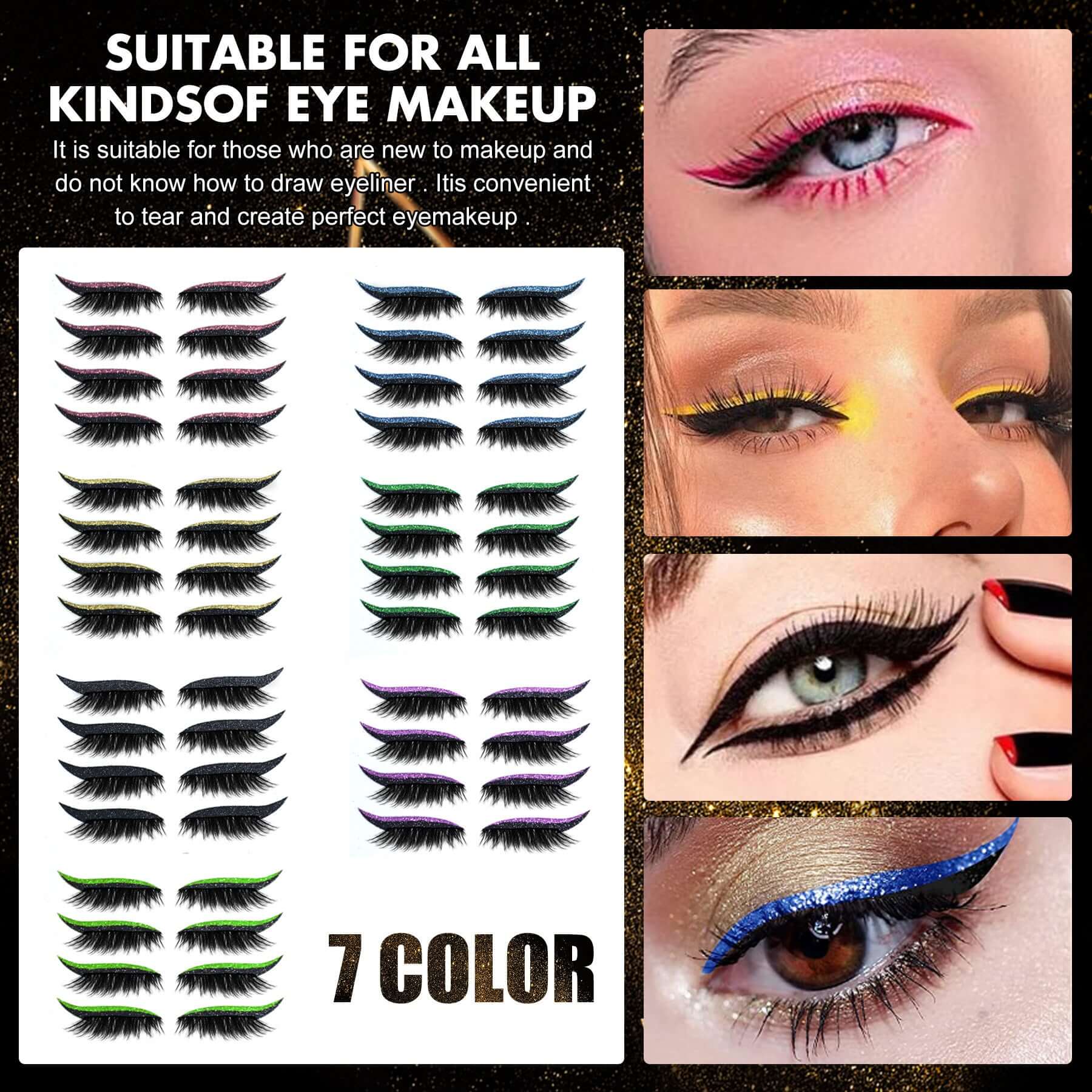 Eyeliner Glitter Stick- Makeup Stick Plus False Eyelash Stick