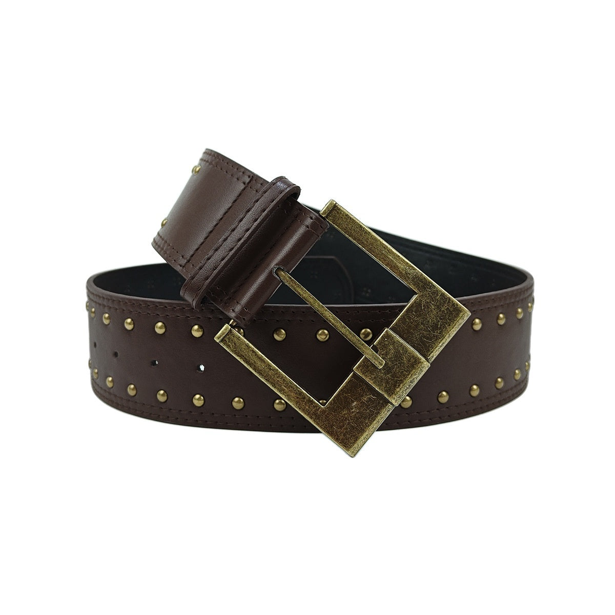 Women's Retro Punk Style Leather Belt with Rivet Decorations