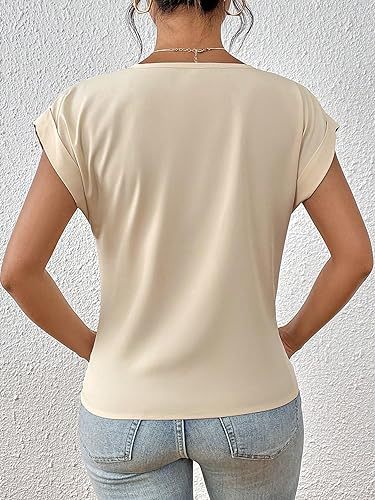 Women's T-shirt Summer Casual Irregular Knot Top