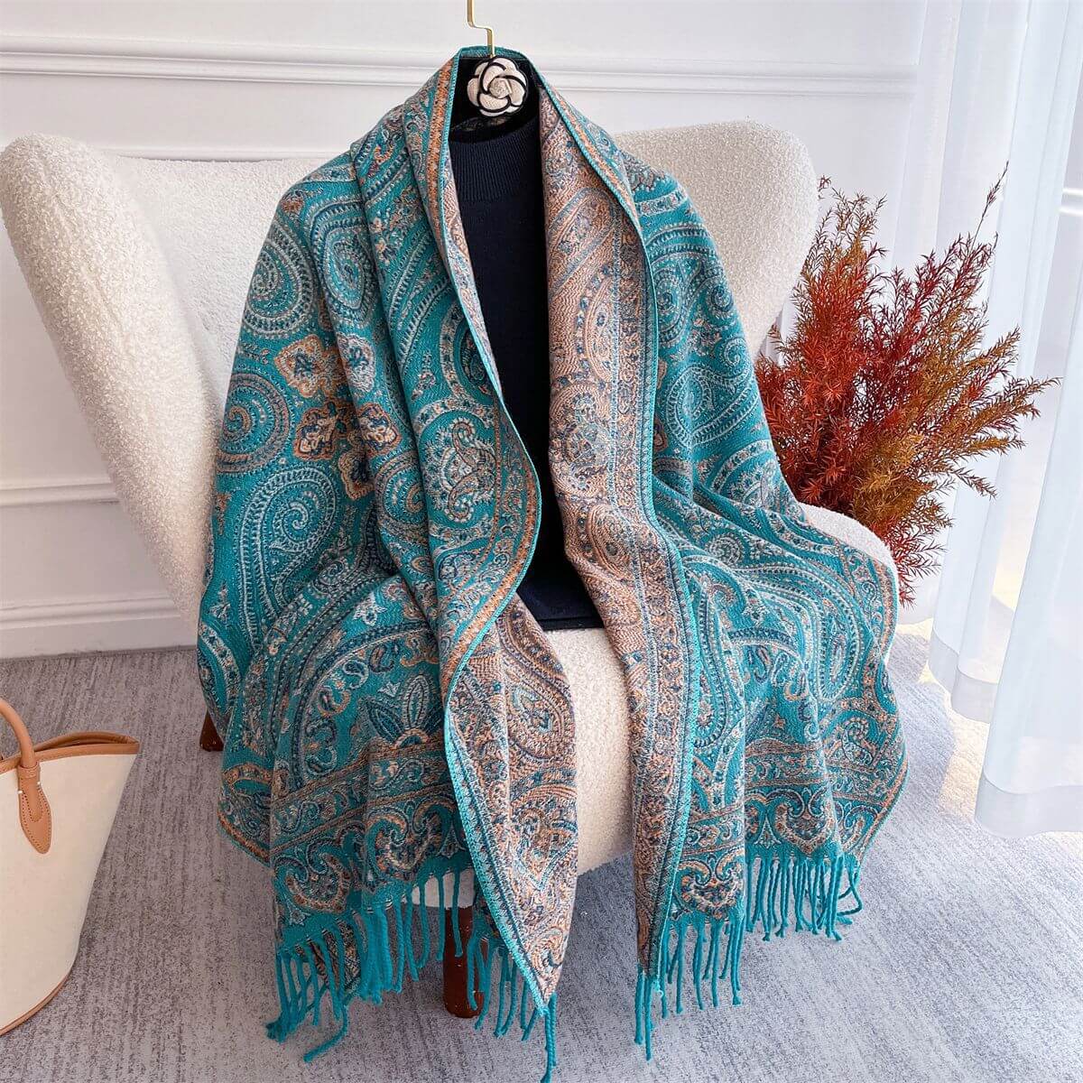 Women's Shawl Dual-Versatile Extra-thick Scarf