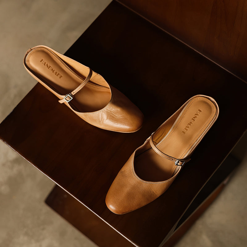 Ladies MaryJane open back shoes