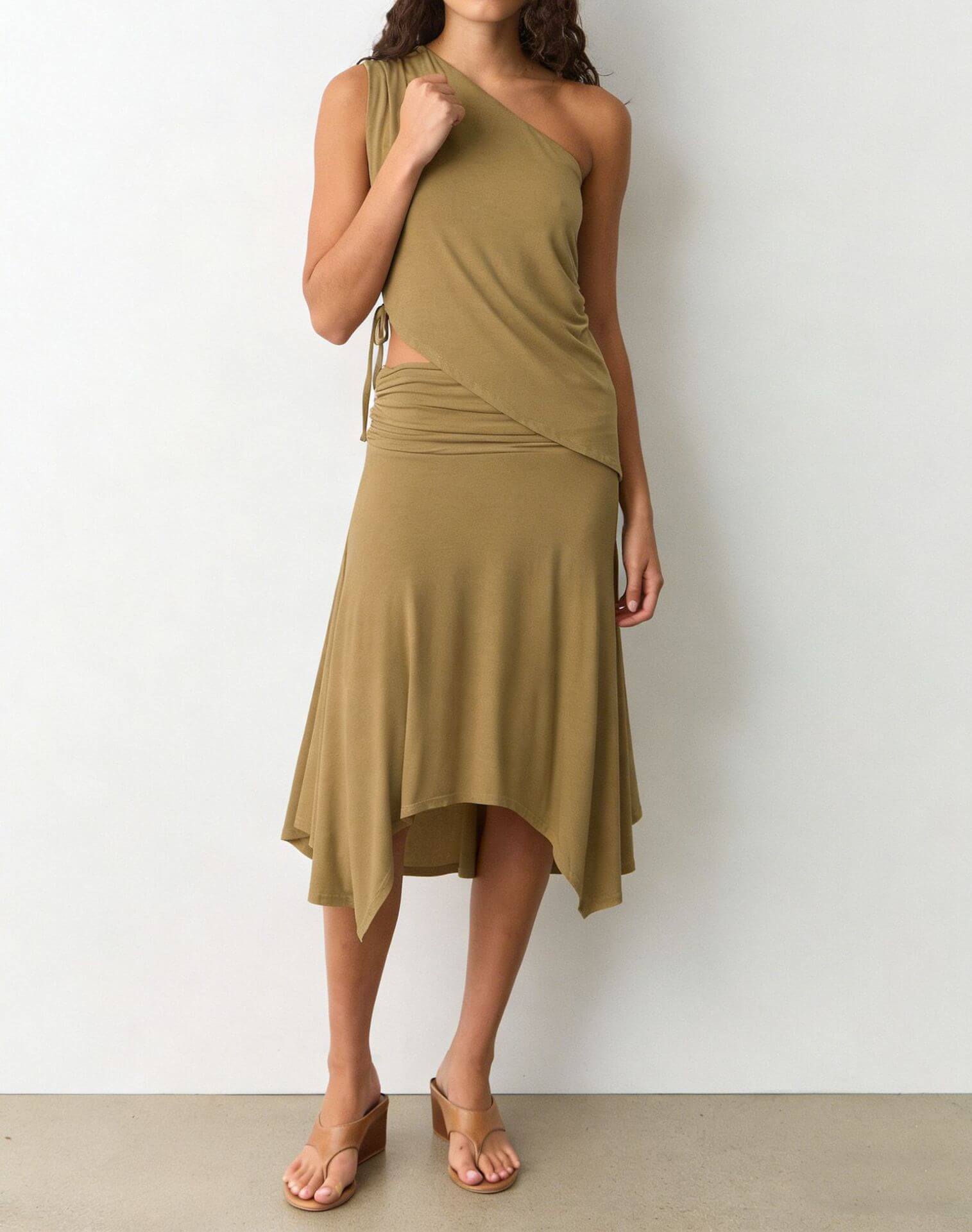 Women's Summer Hollow-Out Lace-Up Two-Piece Set