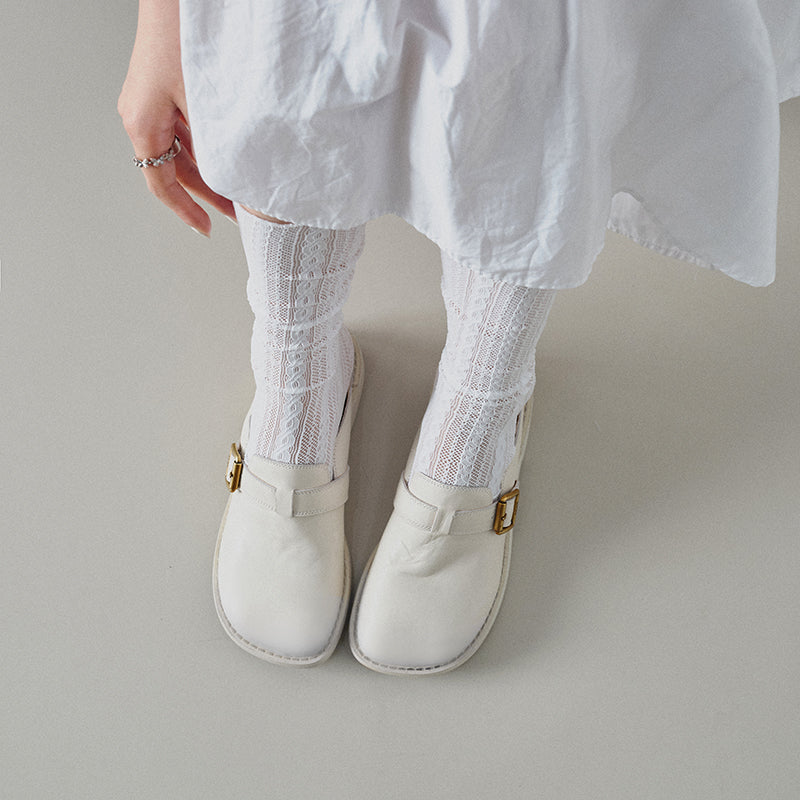 Ladies Block heel backless shoes