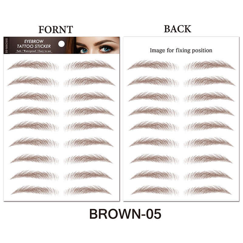 Eyebrow Tattoo Sticker Waterproof Cosmetics Long Lasting Makeup False Eyebrows Stickers