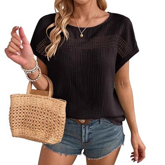 Ladies' short-sleeve T-shirts.