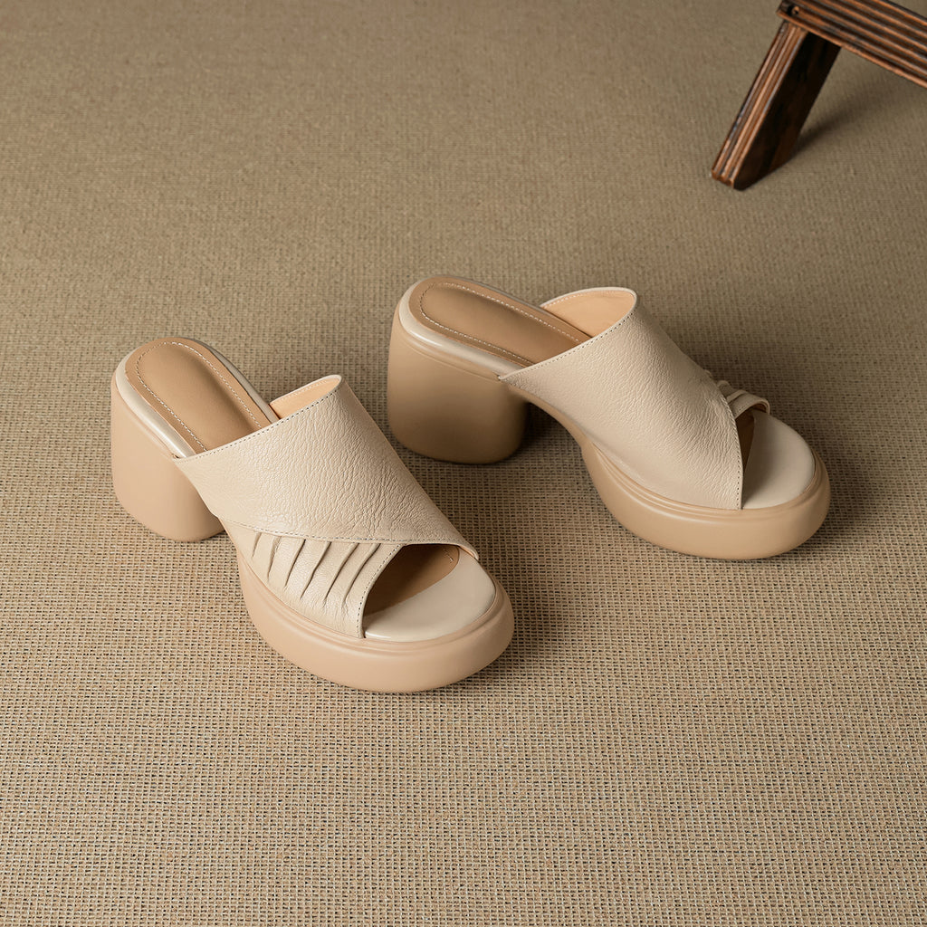 Ladies Soft leather open toe sandals