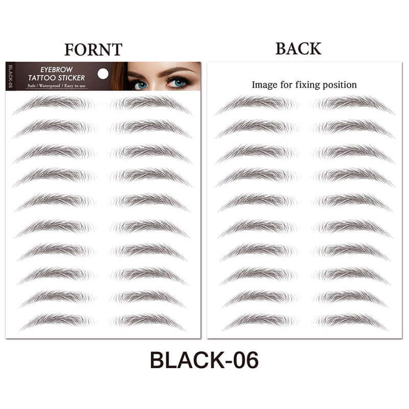 Eyebrow Tattoo Sticker Waterproof Cosmetics Long Lasting Makeup False Eyebrows Stickers