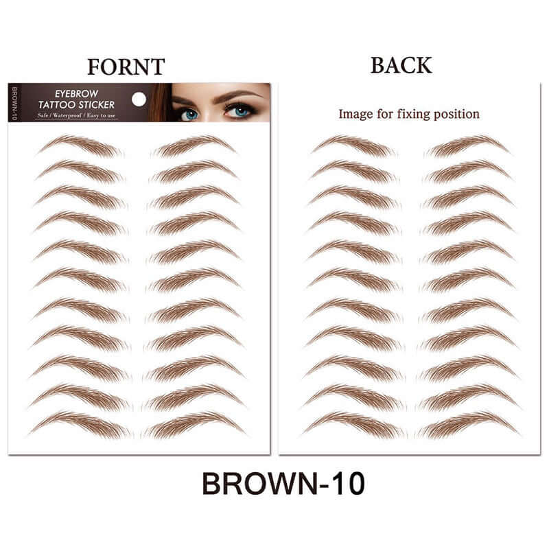 Eyebrow Tattoo Sticker Waterproof Cosmetics Long Lasting Makeup False Eyebrows Stickers