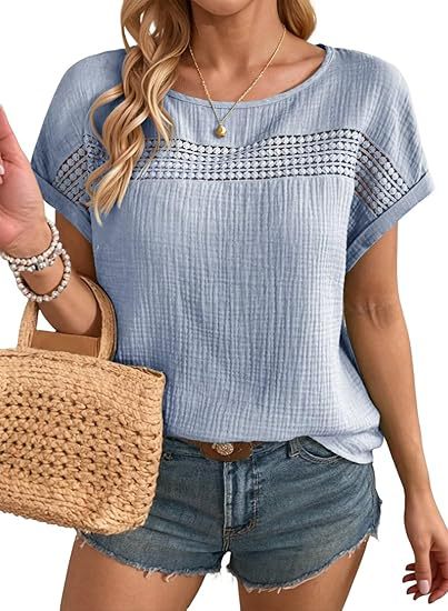Ladies' short-sleeve T-shirts.