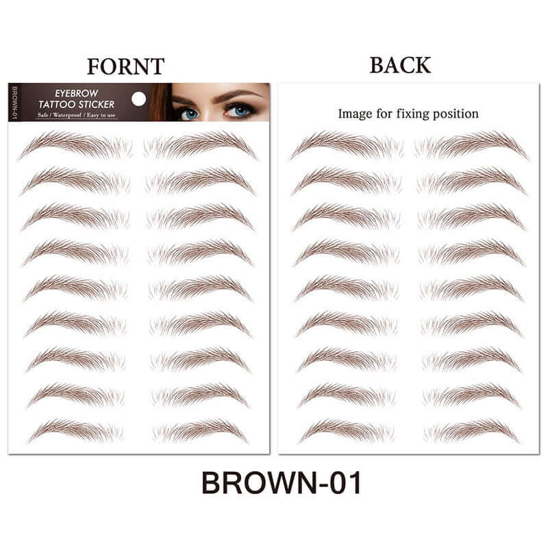 Eyebrow Tattoo Sticker Waterproof Cosmetics Long Lasting Makeup False Eyebrows Stickers