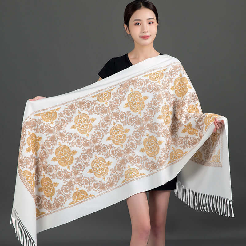 Women's Crown-Embroidered Versatile Scarf
