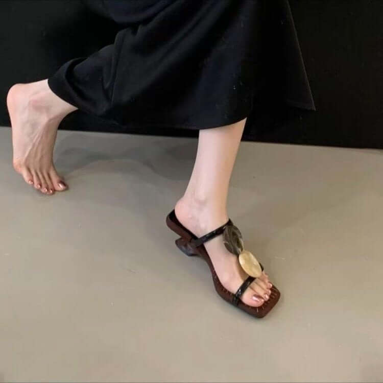 Women's Low heel elegance slide sandals