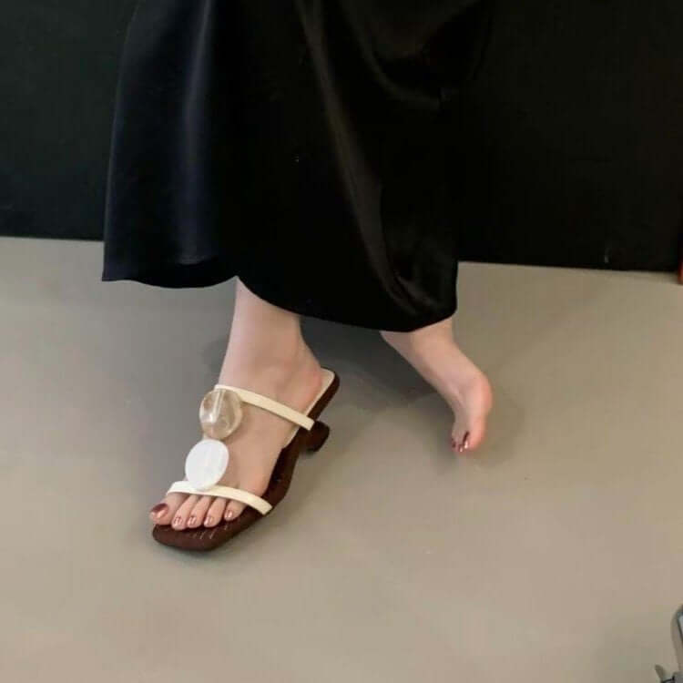 Women's Low heel elegance slide sandals