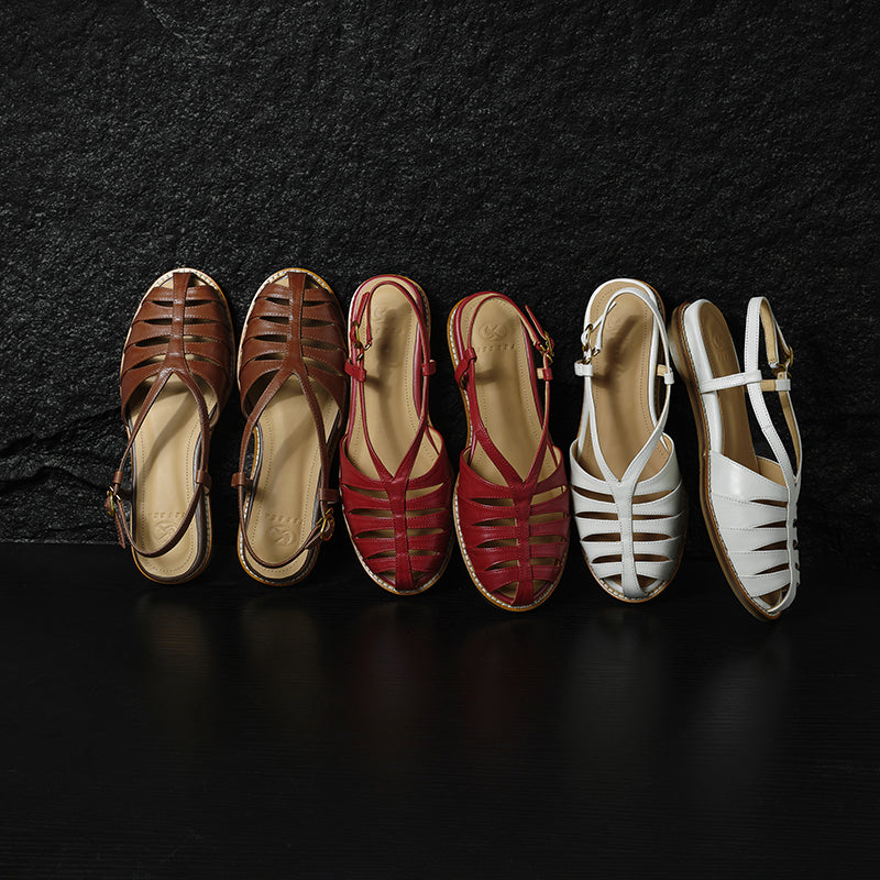 Ladies Woven Roman Sandals