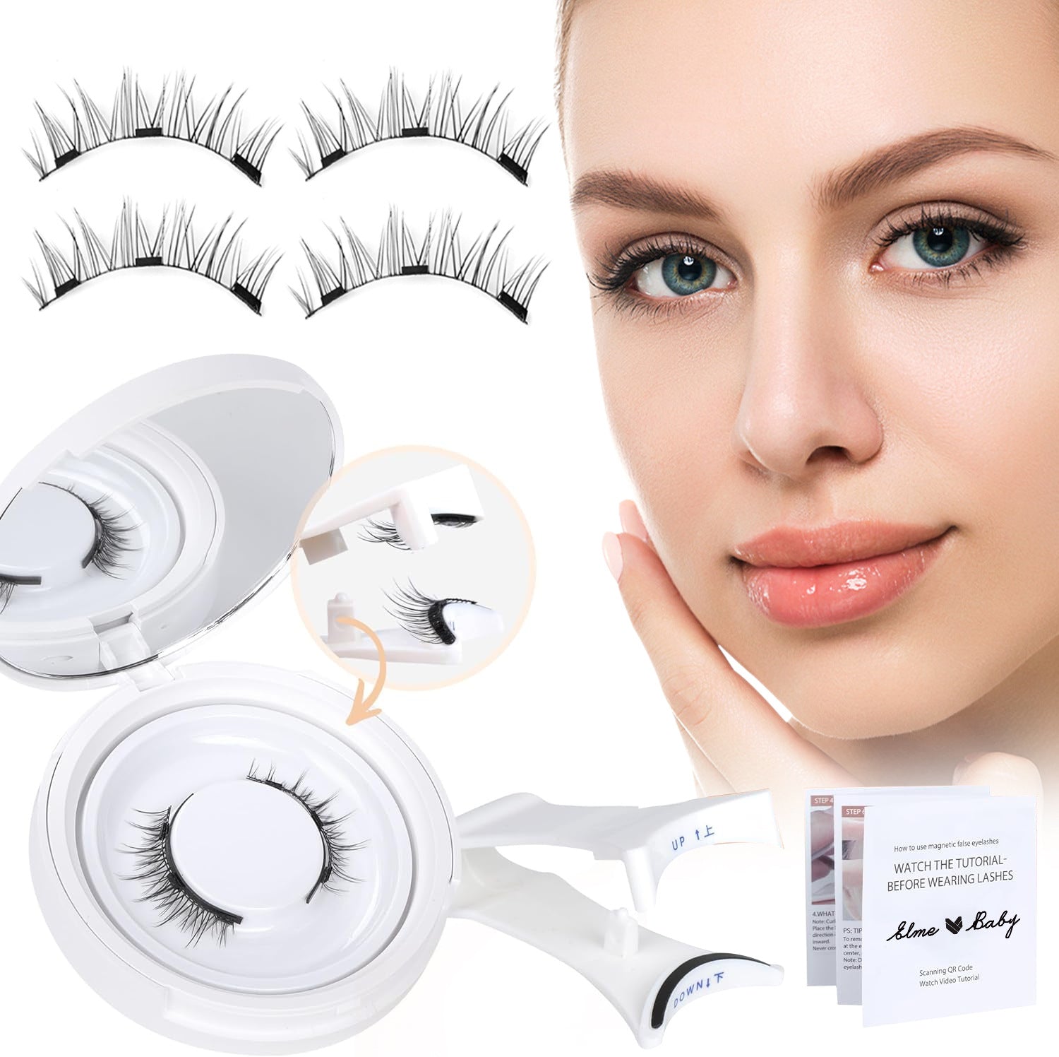 Natural Eyelashes Magnetic Suction