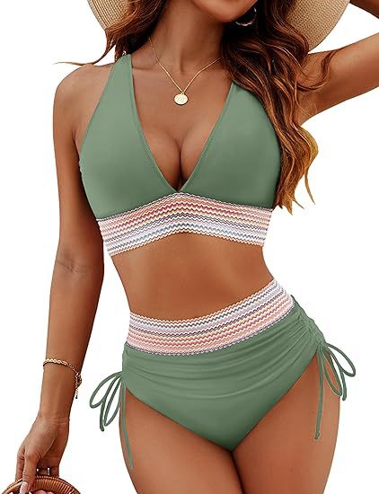 Women's Fashion High Waist Bikini Split Suit