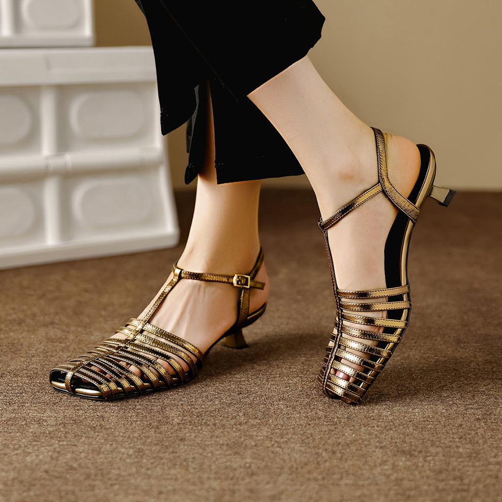 Women's T-Strap slingback sandals