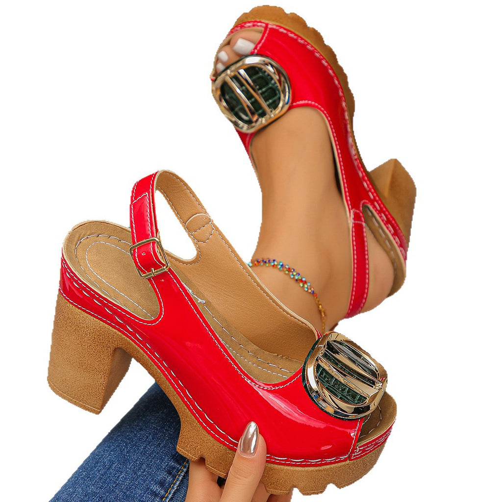 Women's peep toe sandals