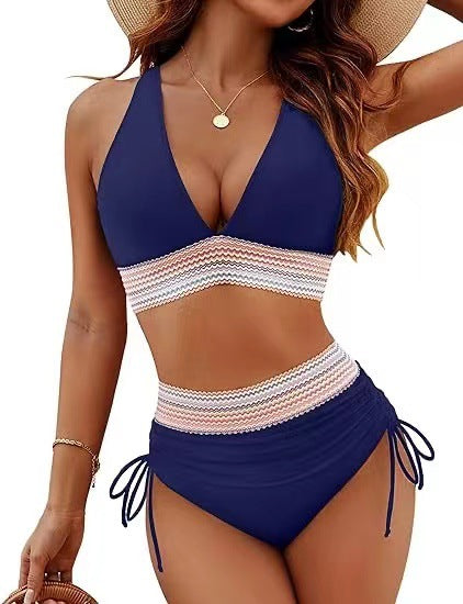 Women's Fashion High Waist Bikini Split Suit