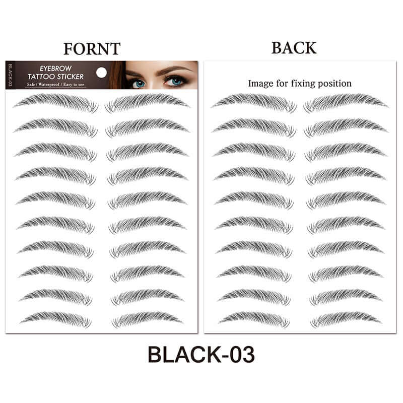 Eyebrow Tattoo Sticker Waterproof Cosmetics Long Lasting Makeup False Eyebrows Stickers