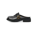 Ladies Block heel backless shoes