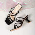 Women plus size stiletto sandals