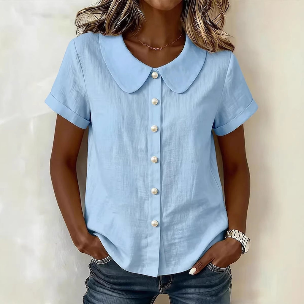 Women's Casual Loose Cotton-Linen Shirt
